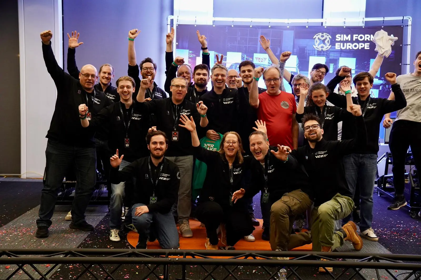 The Sim Formula Europe team after the show